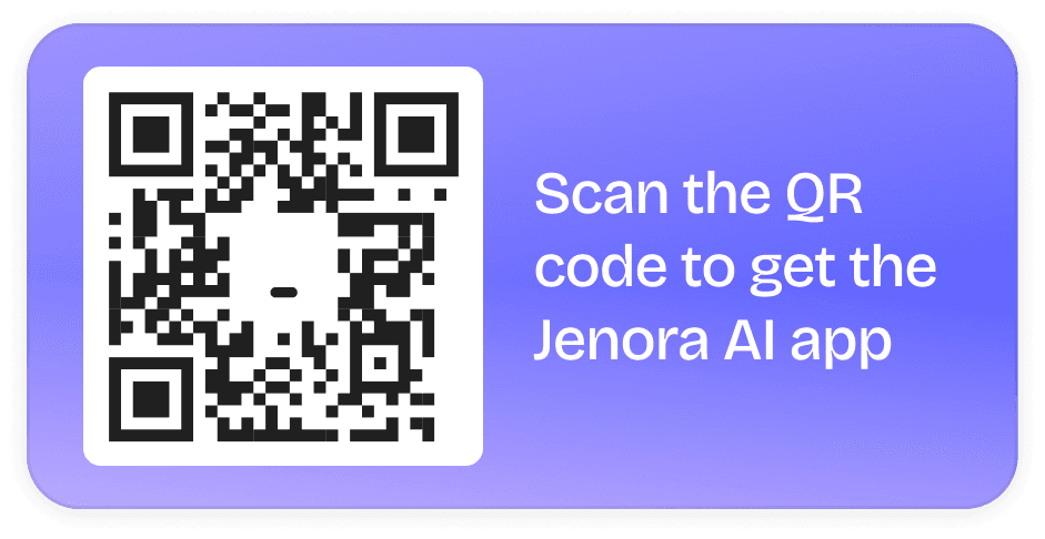 Scan the QR code to get the Jenora AI app